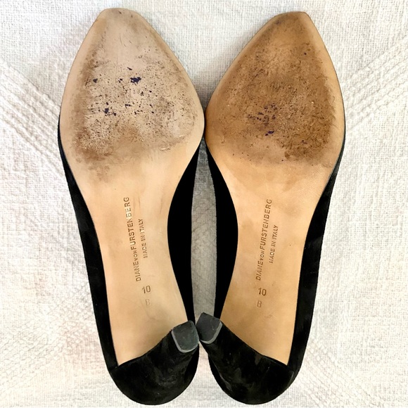 DVF Diane von Furstenberg Black Heels with Mesh Size 10 - Picture 7 of 10